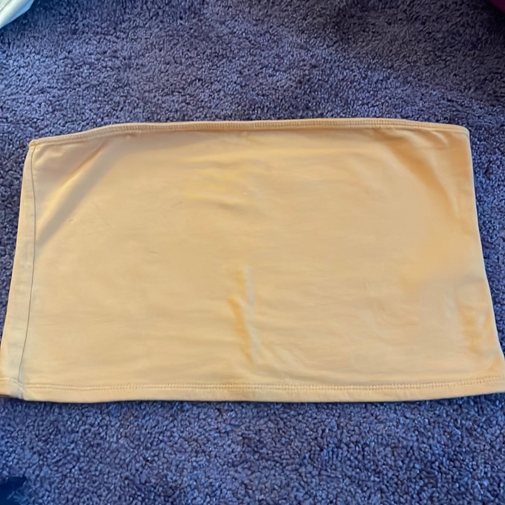 Yellow Hollister tube top